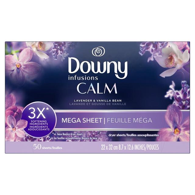 Downy Infusions Calm Dryer Sheets - 50ct