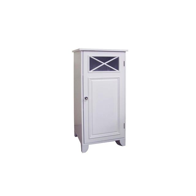 Dawson Floor Cabinet with 1 Door White - Elegant Home Fashions