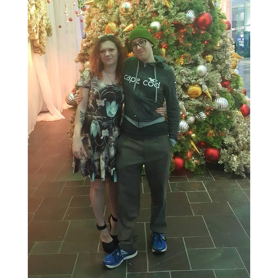 We both stifled our laughter as this picture was taken because I cannot walk in heels.