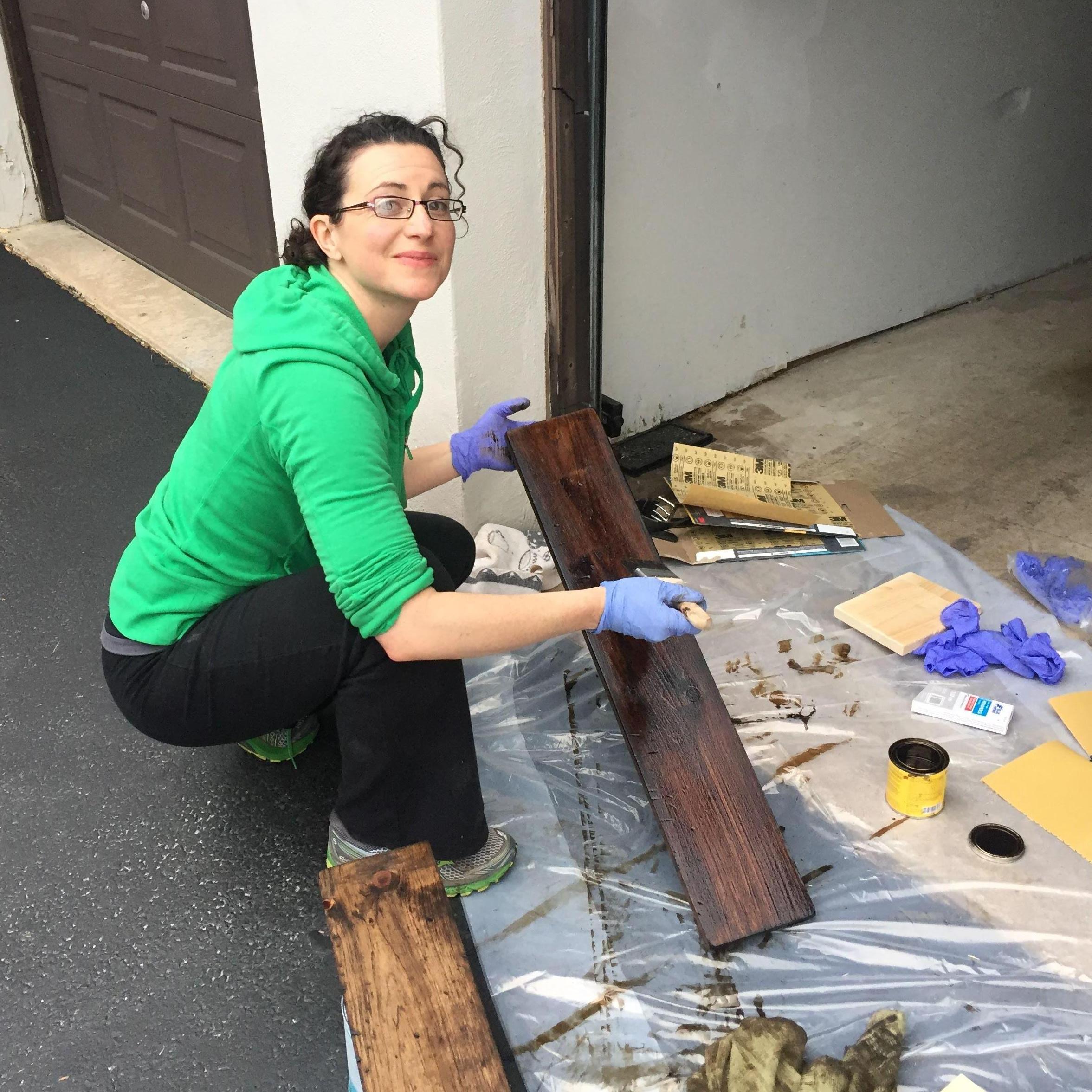 Making shelves for our new place