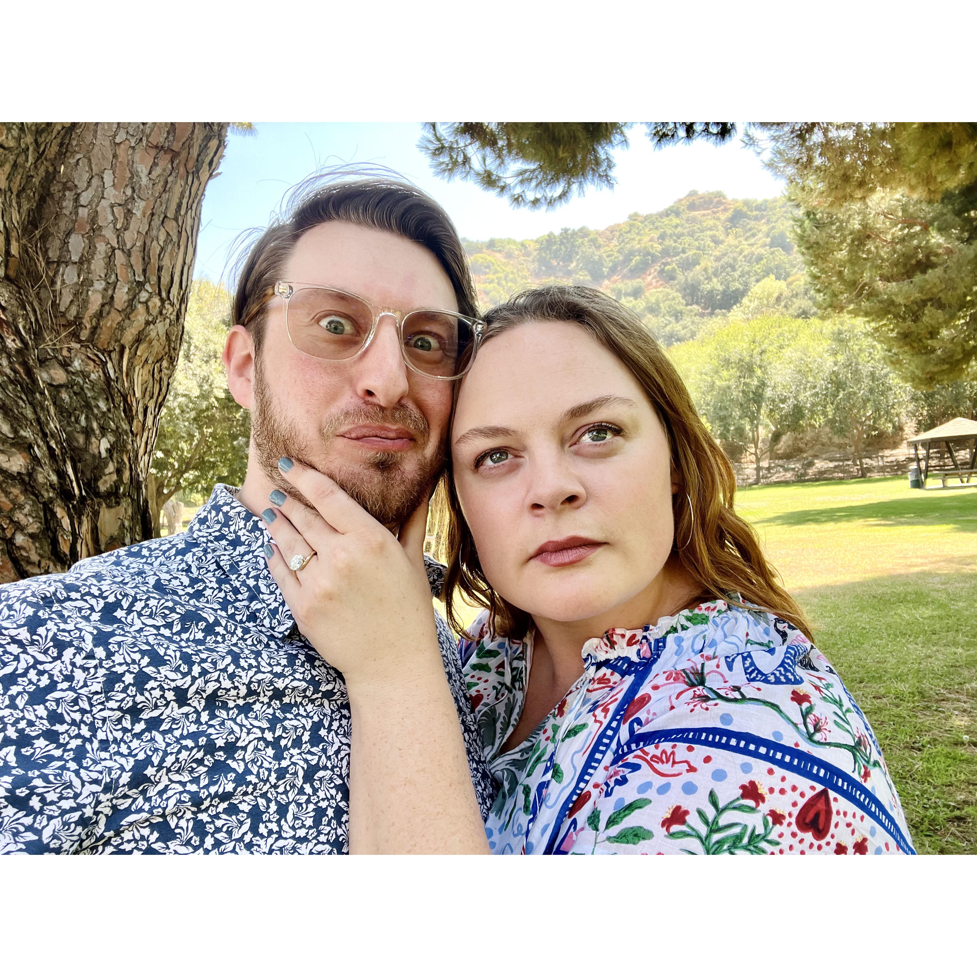 Cuter engagement photo.