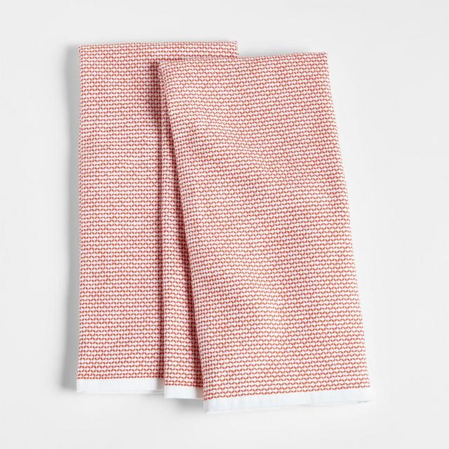 Textured Terry Sienna Dish Towels, Set of 2