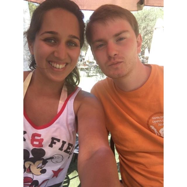 One of our first trips together was a road trip from Los Angeles to San Diego! We took this picture after a Safari Wine Tour in Malibu