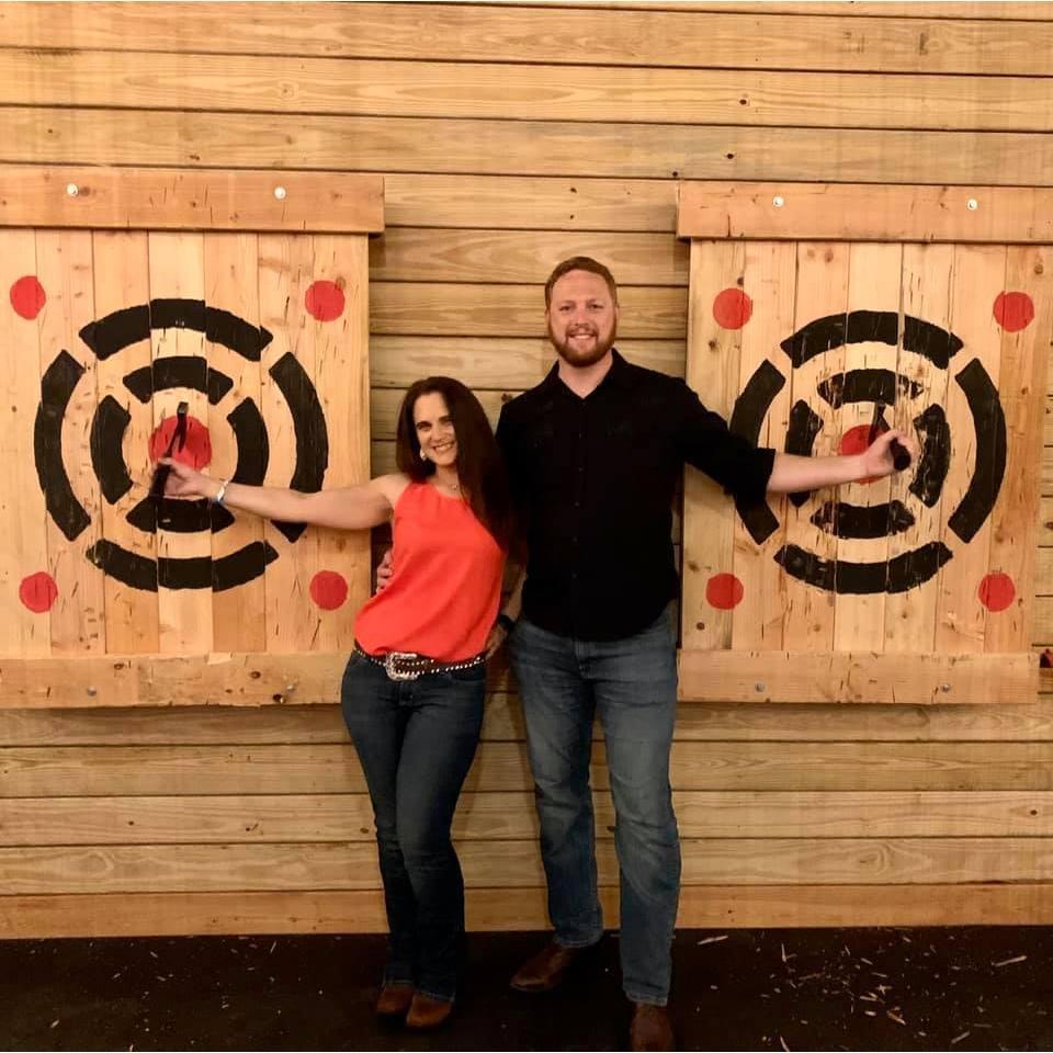 She said yes then threw some hatchets!