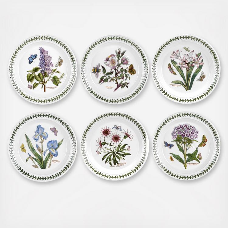 Portmeirion, Botanic Garden Assorted Dinner Plate, Set Of 6 | Zola