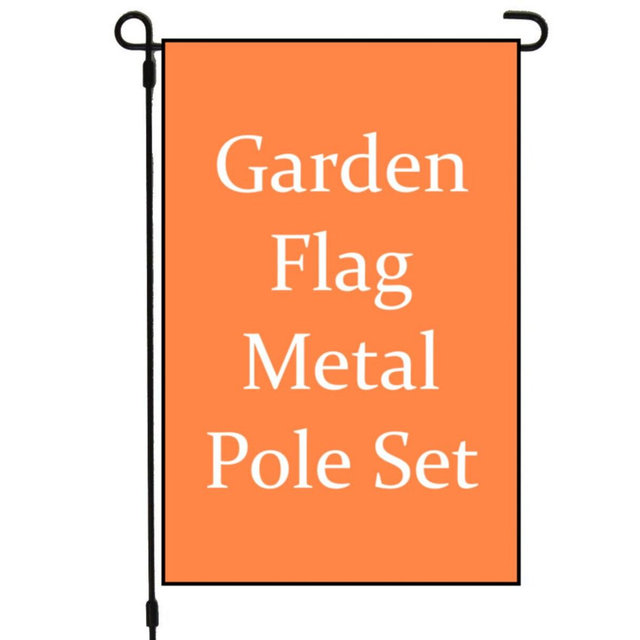 3 Piece Metal Flag Stand - Garden Flag Stand - Yard Flag Holder - Flag Pole - Garden Flag Pole