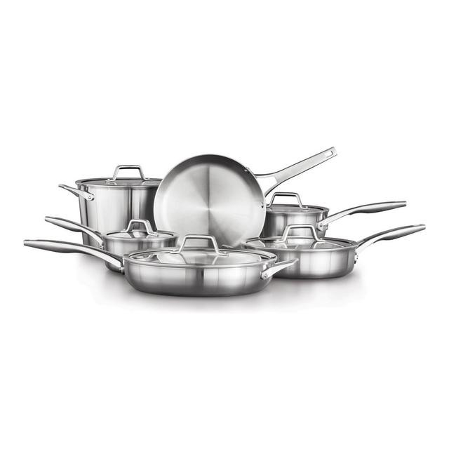 Calphalon® Premier™ Stainless Steel 11-Piece Cookware Set