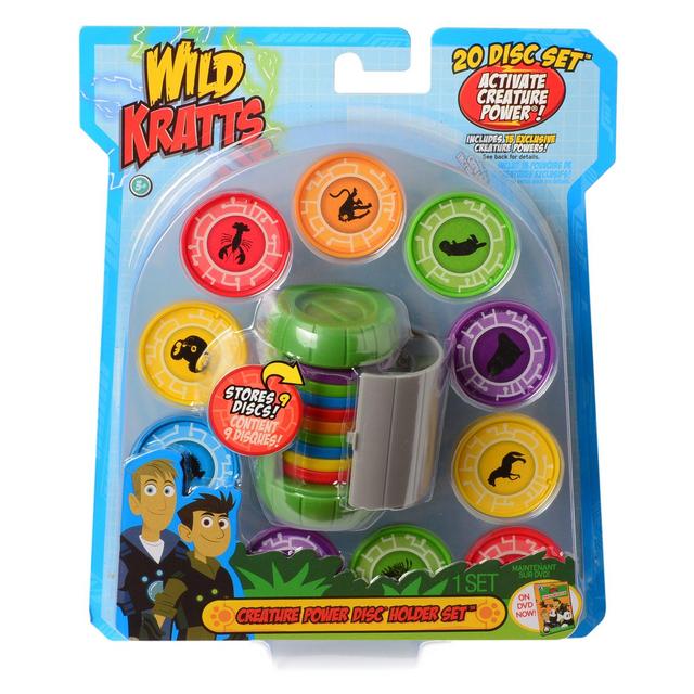 Wild Kratts Toys Creature Power Disc Holder Set with 20 Discs - Chris Kratt