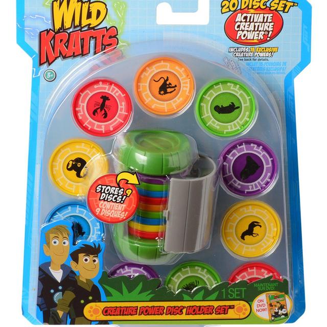 Wild Kratts Toys Creature Power Disc Holder Set with 20 Discs - Chris Kratt