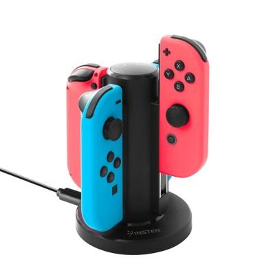 Insten Joy Con Charger for Nintendo Switch , 4 in 1 Joy-Con Charging Dock Station with Individual LED Charge Indicator for Switch JoyCon Accessories