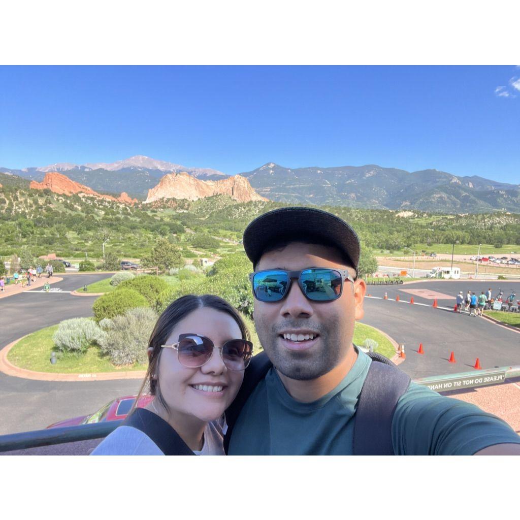 Experiencing an amazing view with you