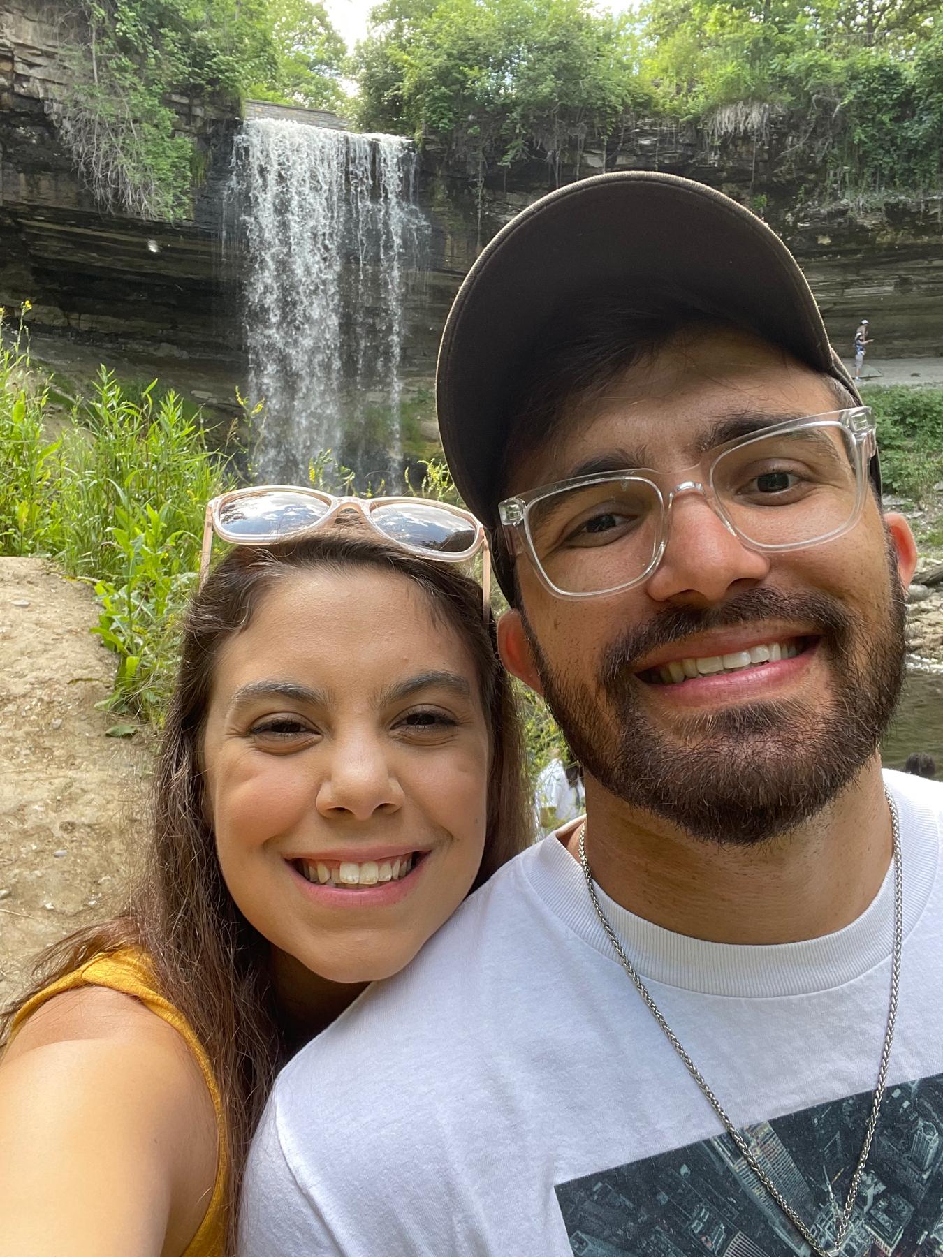 Ryan and Stephanie at Minnehaha Falls. Go to our "Things to Do" page on this website to get the details and check it out for yourself!