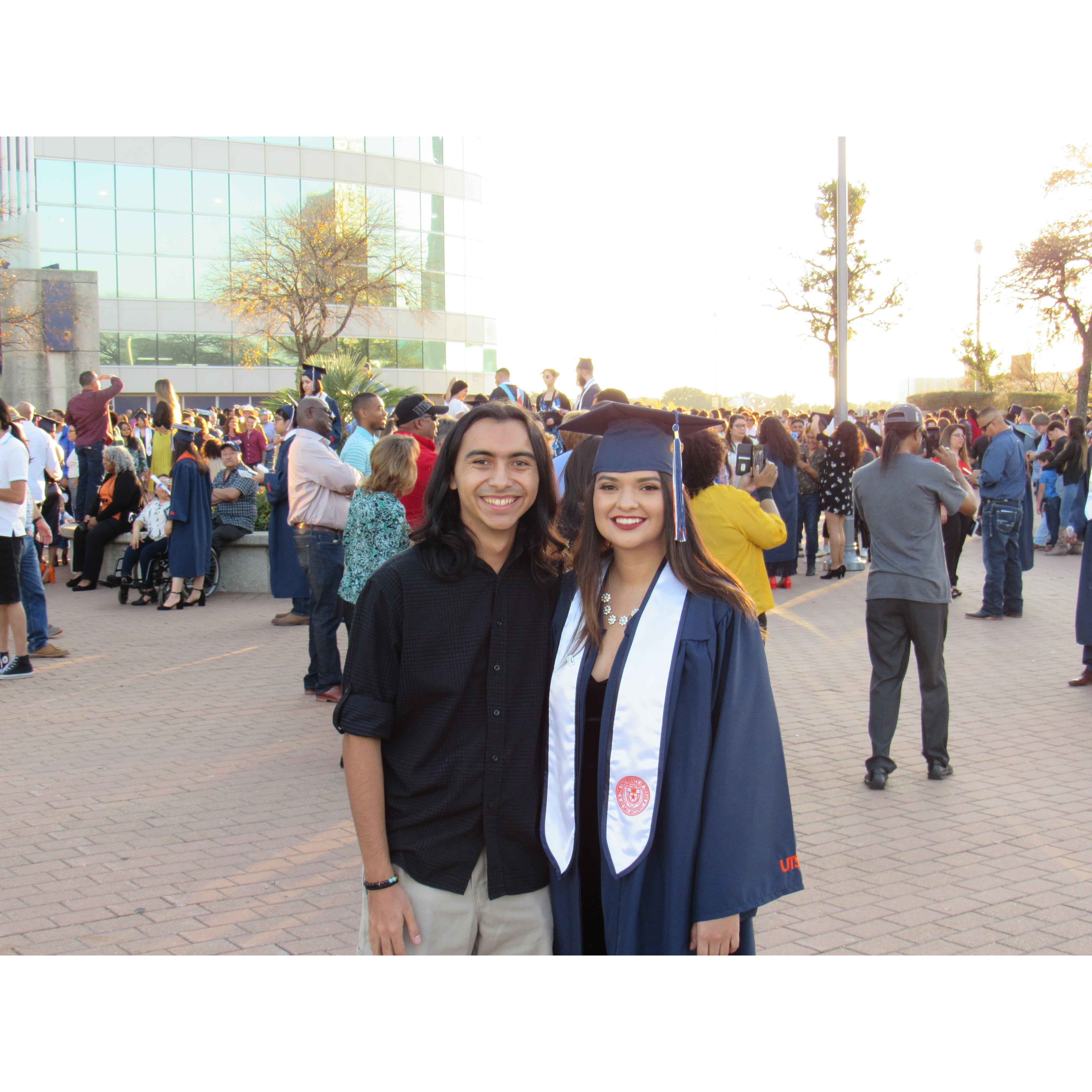 I went to her graduation only because I wanted her to go to my graduation a couple years later