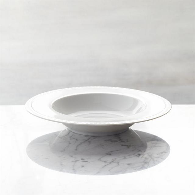 Staccato Low Bowl White