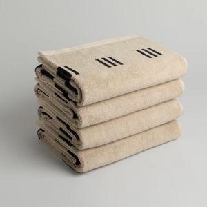 Shop BAINA | CLAREMONT Organic Cotton Bath Towel | Sand + Noir · BAINA | Official Online Store | Join for 10% off*