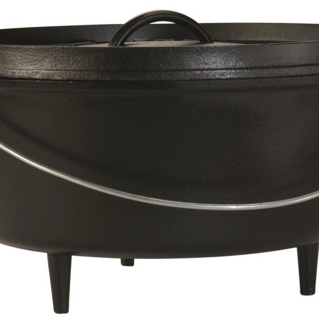 Lodge Deep Camp Dutch Oven, 10 Qt ,Black