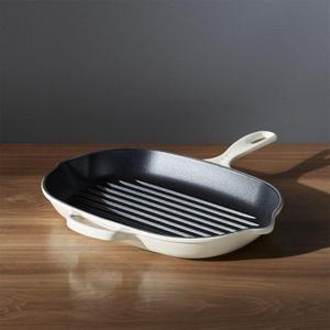 Le Creuset  - Le Creuset ® Signature Oblong Cream Grill Pan