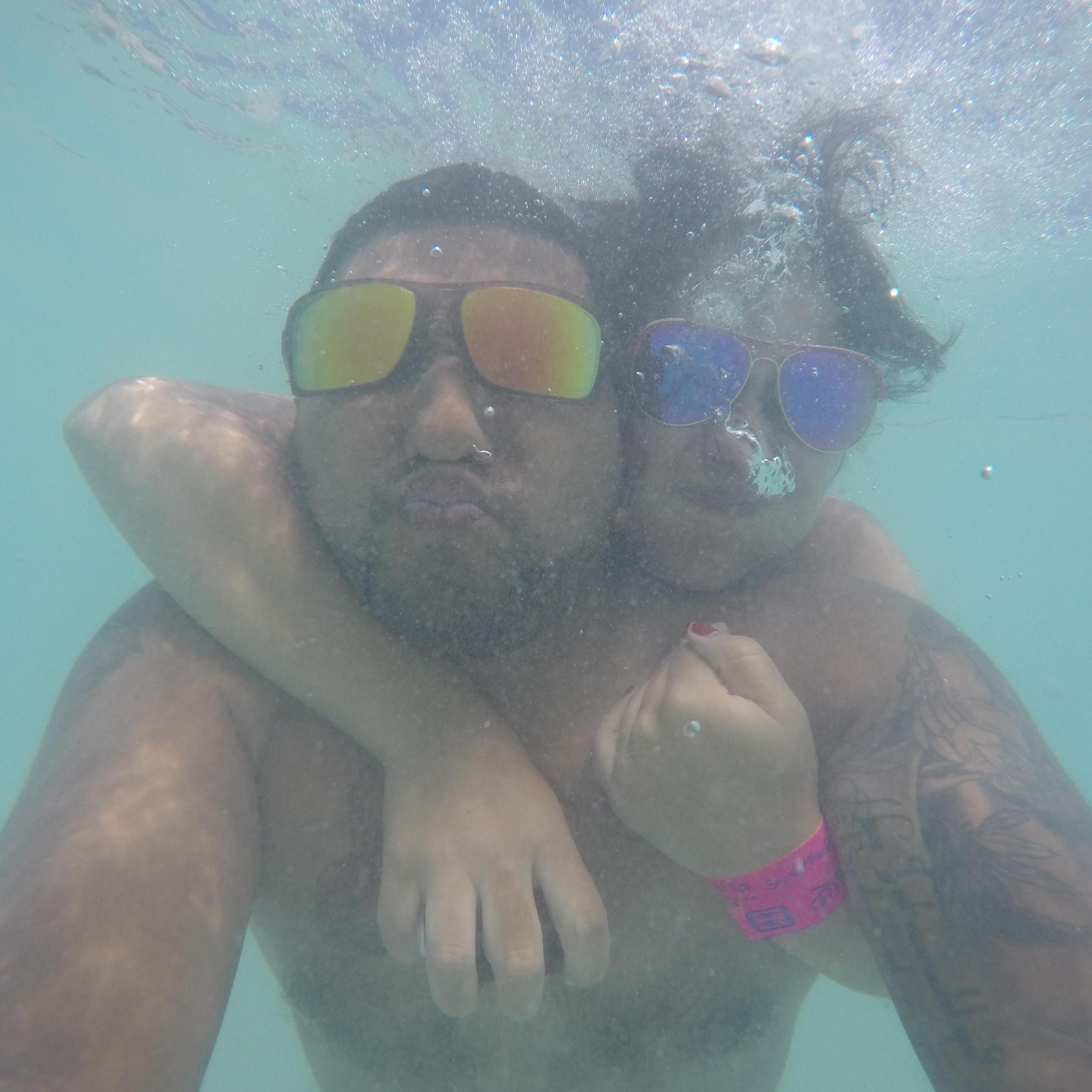 Snorkelling in Honduras.