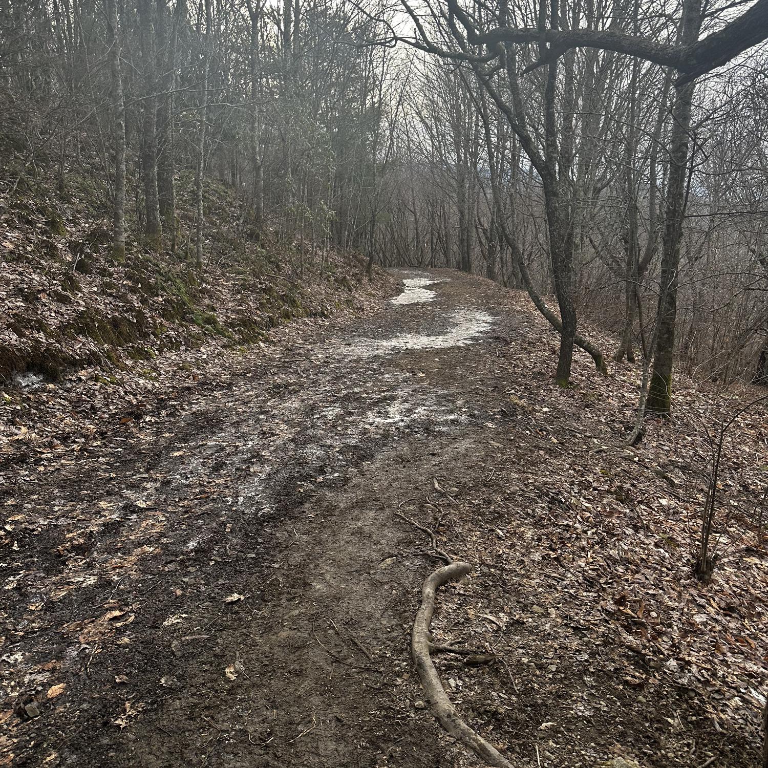 The road to a beautiful place was not easy, but it was worth it! Mud, ice, and all