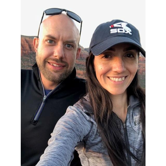 Hiking in Sedona, a few minutes before Andrew proposed!