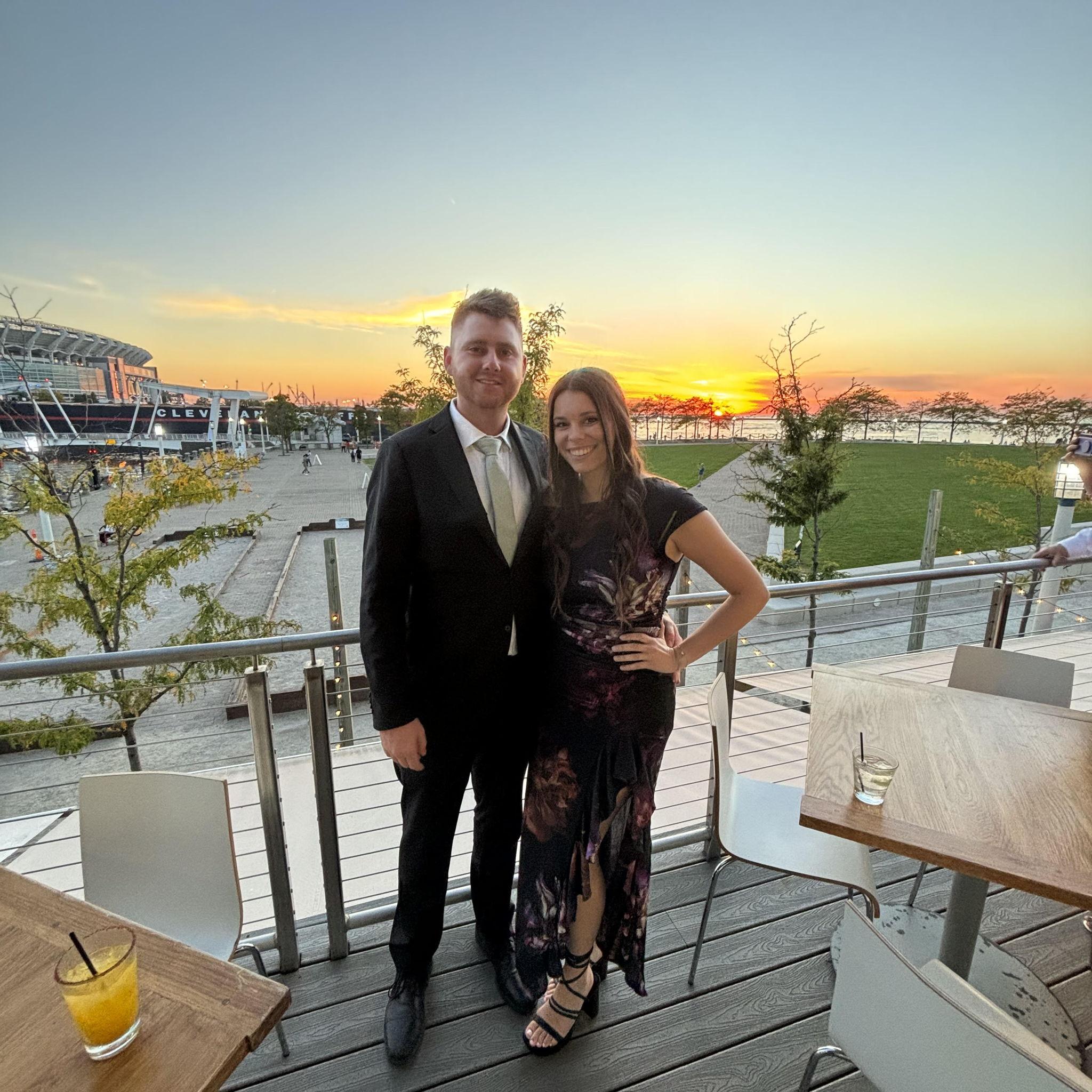 Evening out in Cleveland