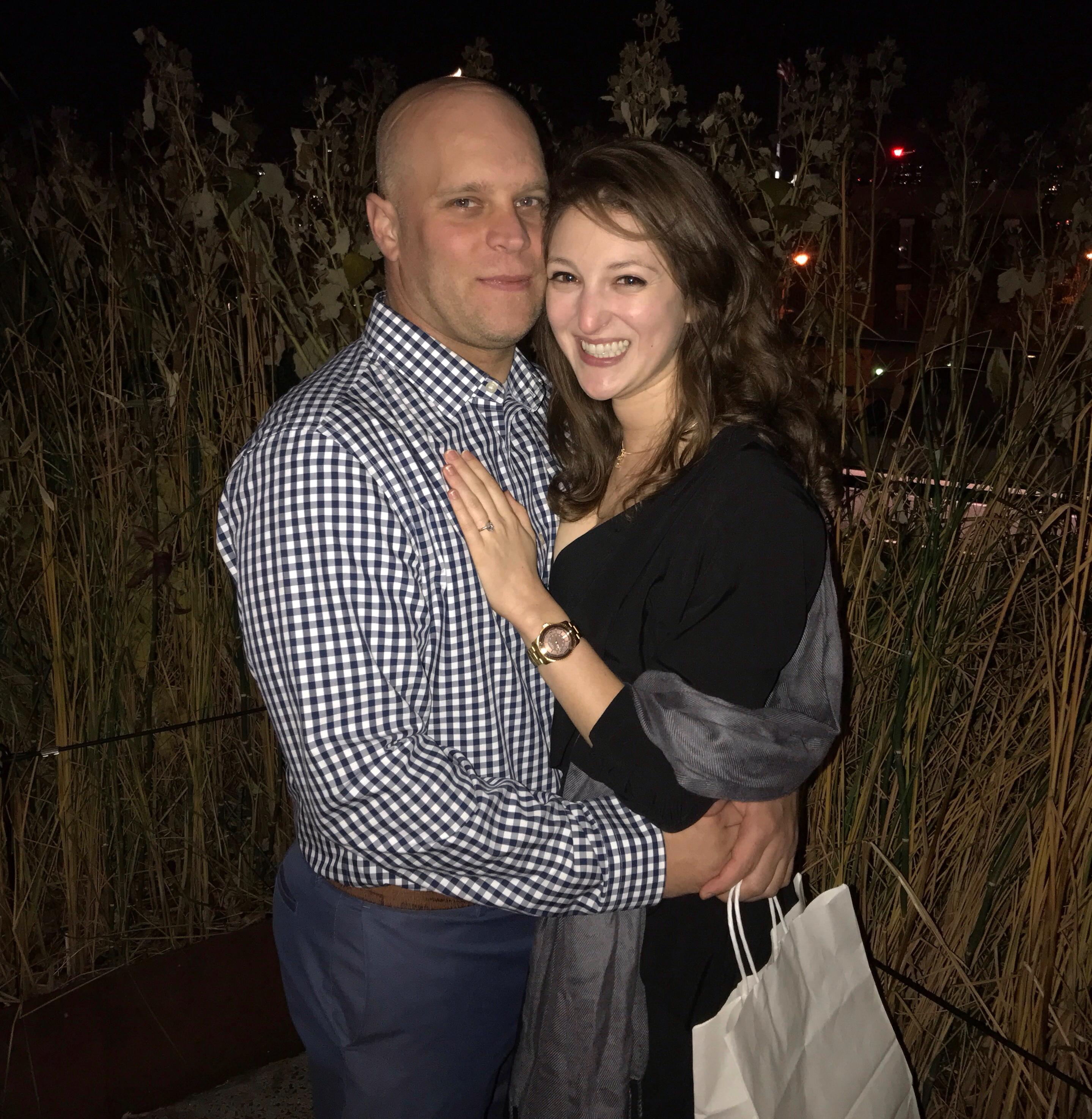 Moments after the proposal!
