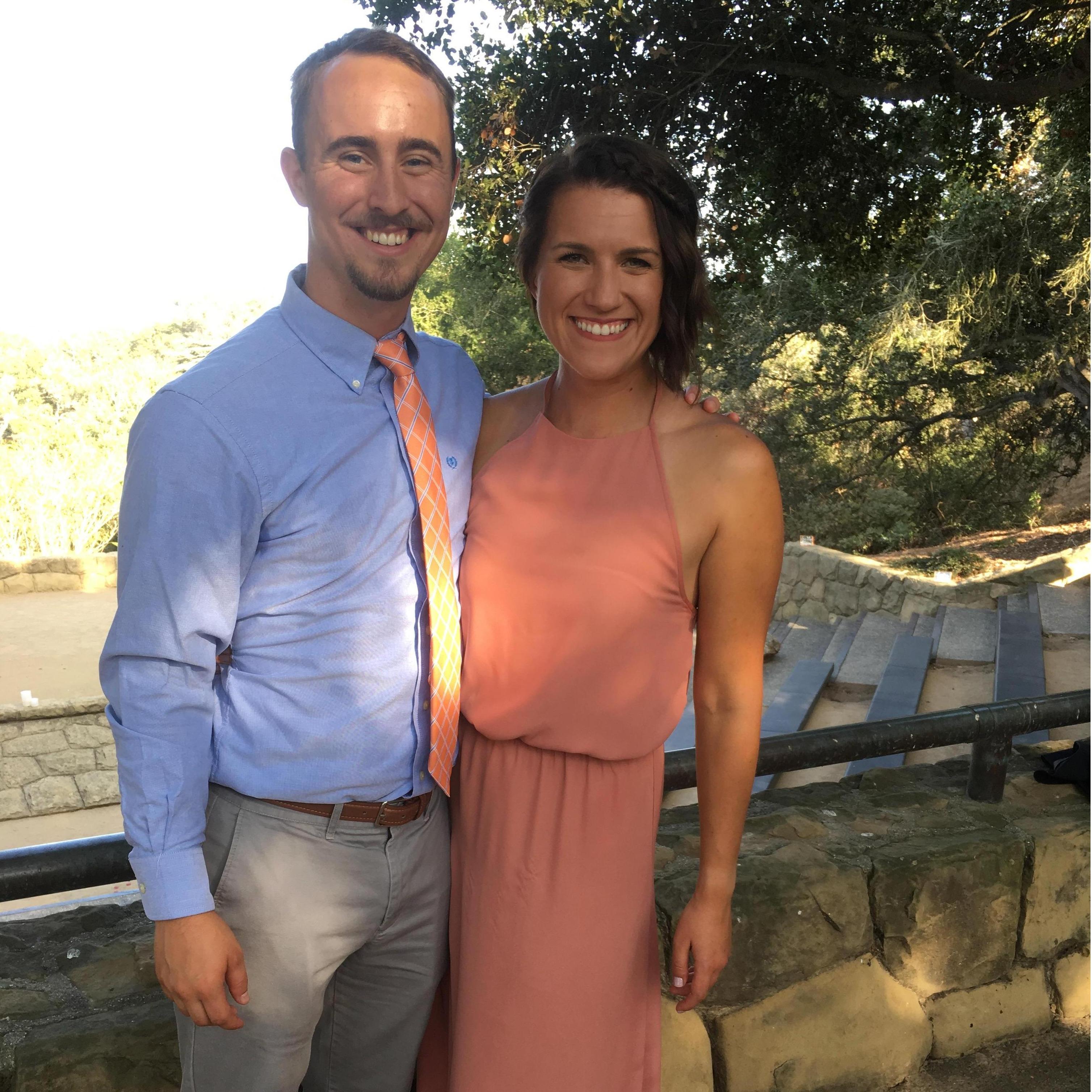Our first wedding together.