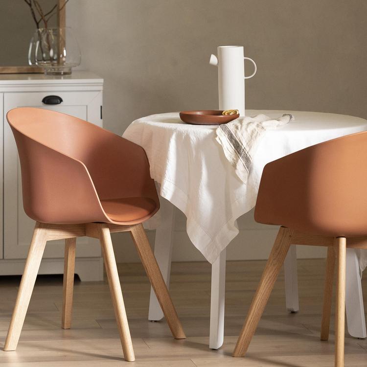 Dining discount chairs orange