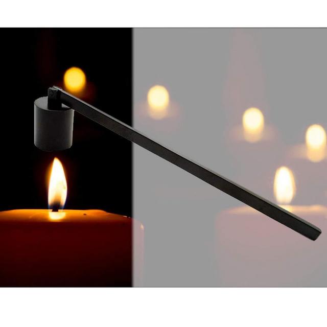 Aimto Candle Snuffer Accessory for Putting Out Extinguish Candle Wicks Flame Safely Style 2(Black)
