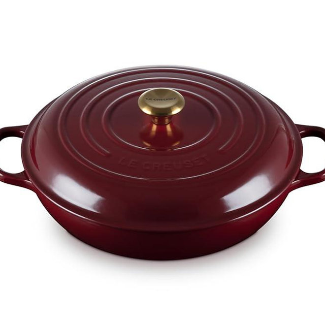 Le Creuset Enameled Cast Iron Signature Braiser, 3.5 qt., Rhone