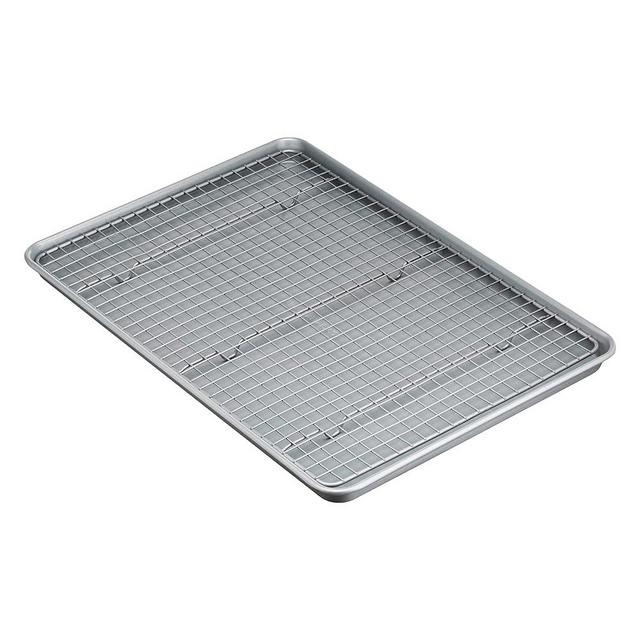 Amazon Basics Nonstick Baking Sheet & Cooling Rack Set, Half Sheet Size - 1 Pack
