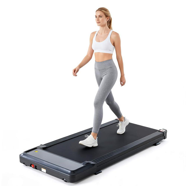Sweetcrispy Compact Treadmill for Small Spaces, Quiet Under-Desk Walking Pad, Slim & Portable Design for Home Office Workouts, Easy to Store, Ideal for Apartments and Work-from-Home Fitness