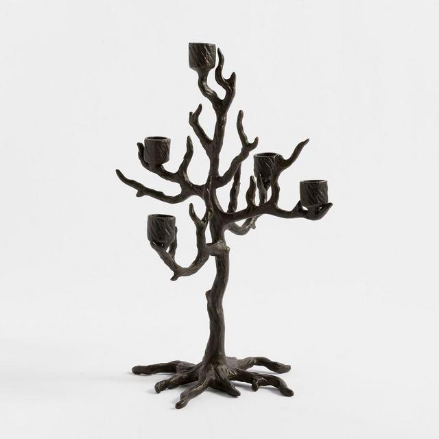 Haunted Tree Candelabra, Antique Bronze, Small