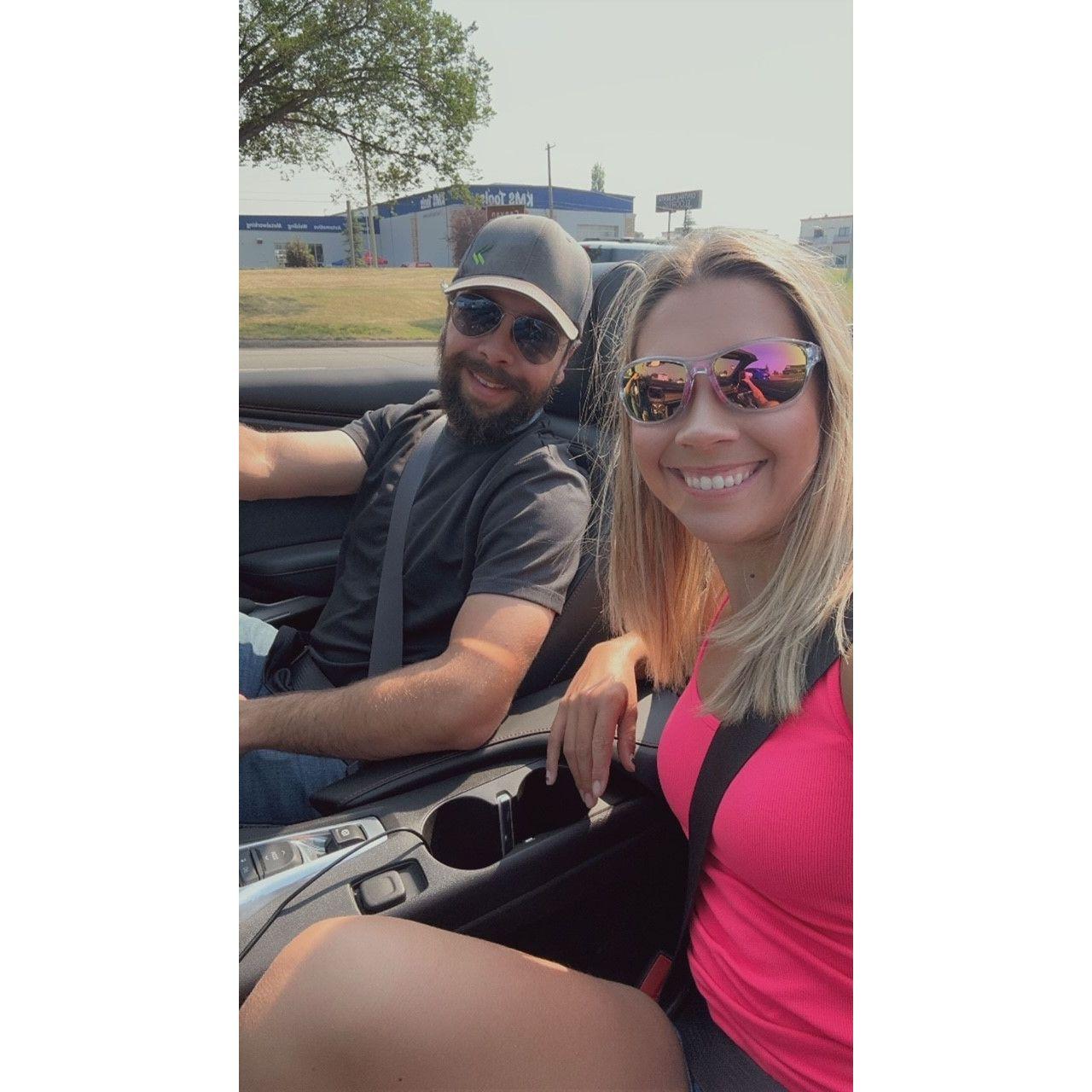 Date day in the Camaro.