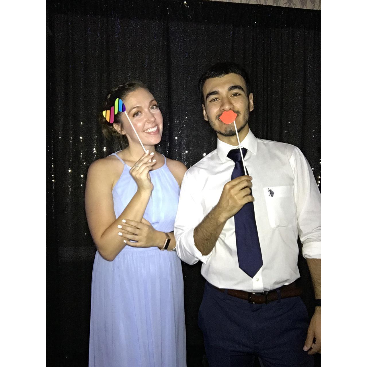 At Peter and Angeleaza's Wedding!