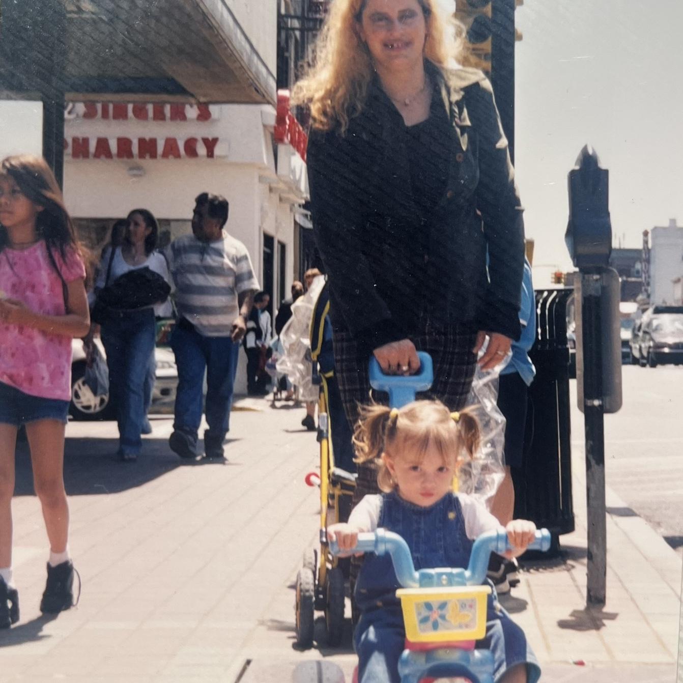 Izabella with her beautiful mother. Yes Izabella was a little blondie as a girl.