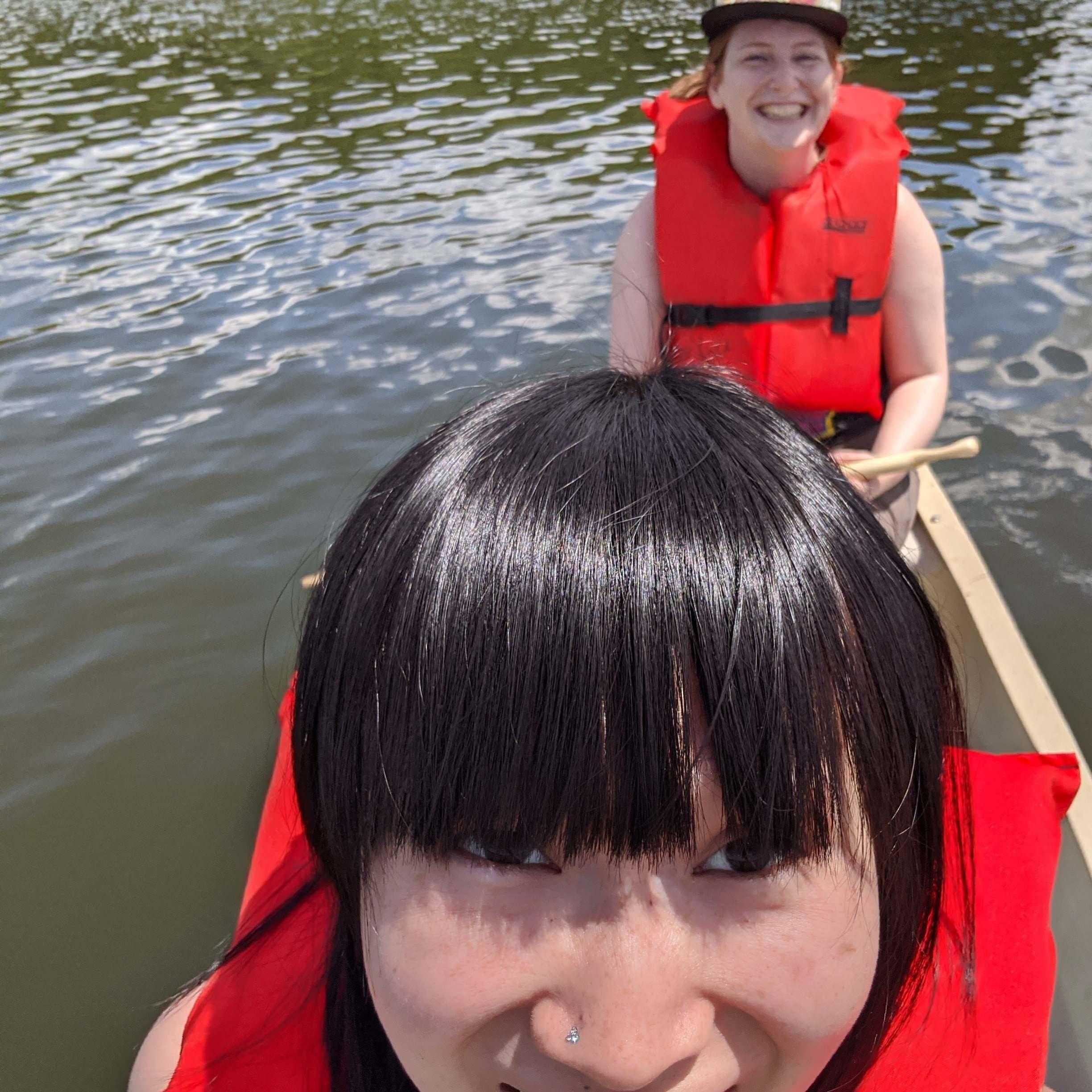 We're on a boat.