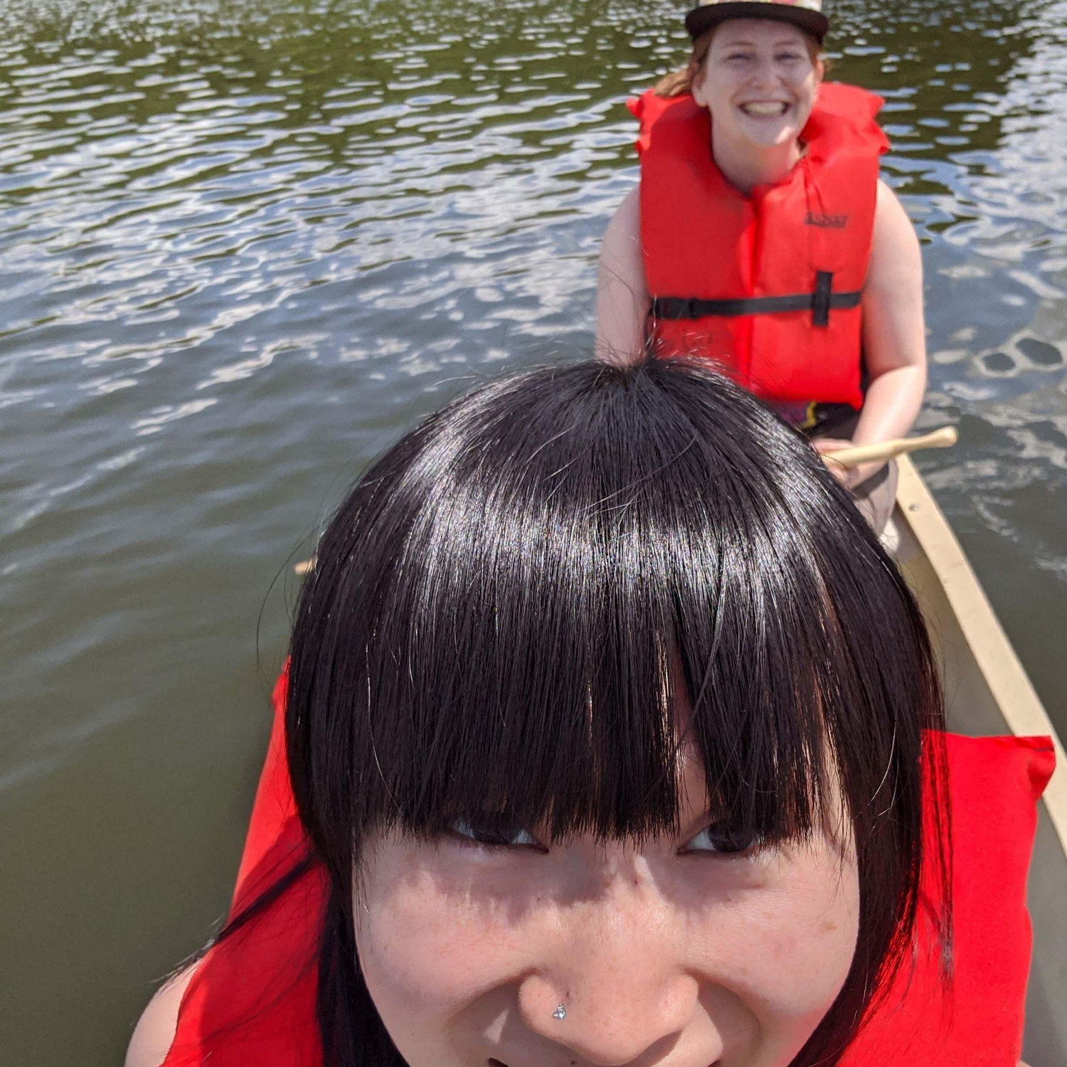 We're on a boat.