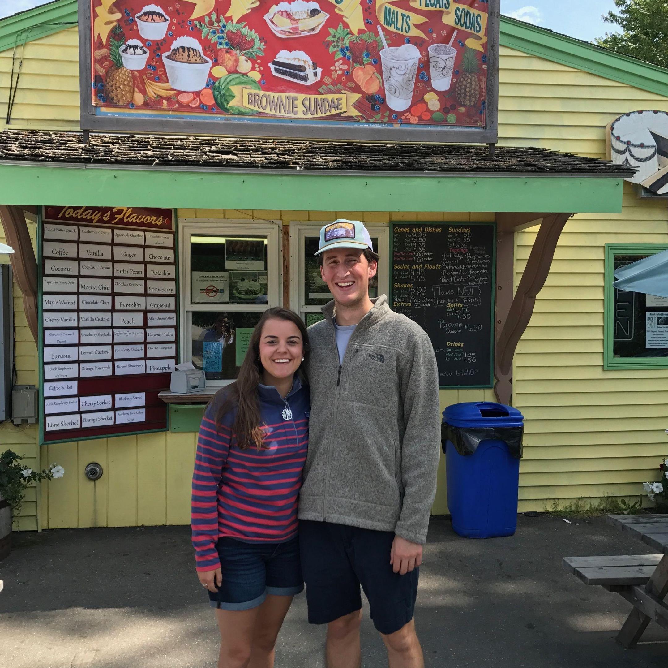 Summer 2017 | Enjoying John's Ice Cream in Liberty, Maine