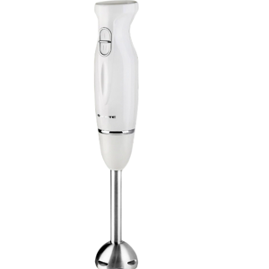 OVENTE Immersion Hand Blender, 300W Electric Handheld Portable Stick Mixer with 2 Mixing Speed and Stainless Steel Blades for Effortless Blending Smoothies, Shakes, Puree or Baby Food, White HS560W