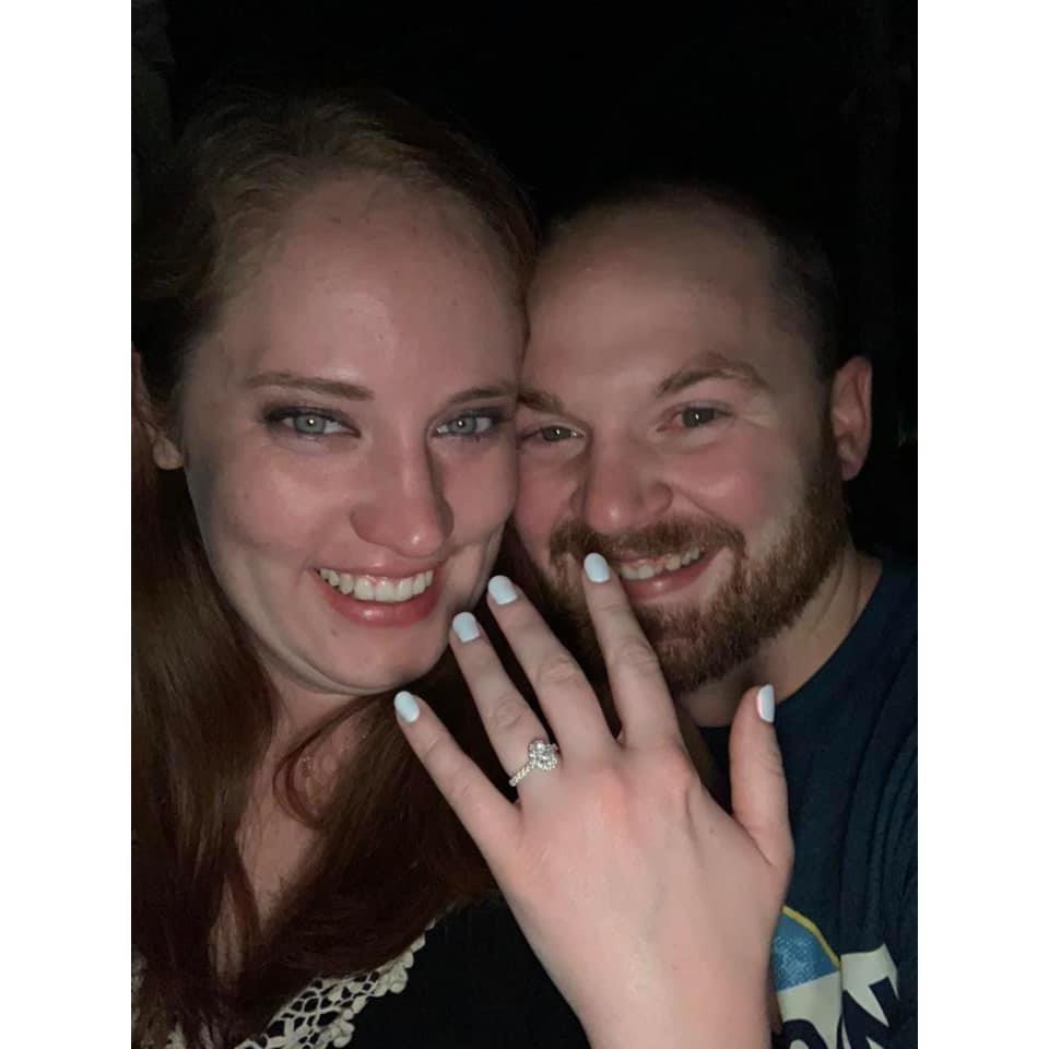 The moment right after we got engaged!