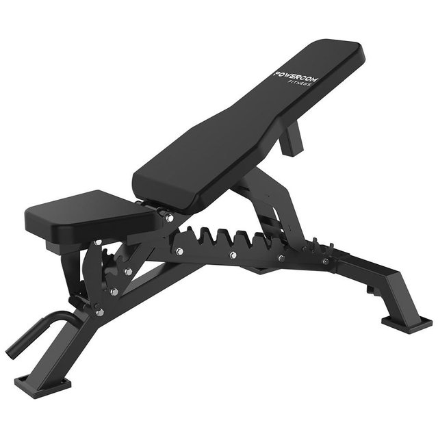 Powercom Fitness Strength Weight Bench 32 Adjustable Positions Training Benches - Heavy Duty Home Gym Equipment with 1300 LBS Weight Capacity Durable Steel Construction Incline Decline Bench for Full Body Workout