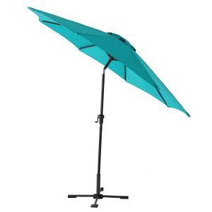 9 ft. Steel Tilt Patio Umbrella in Emerald Coast