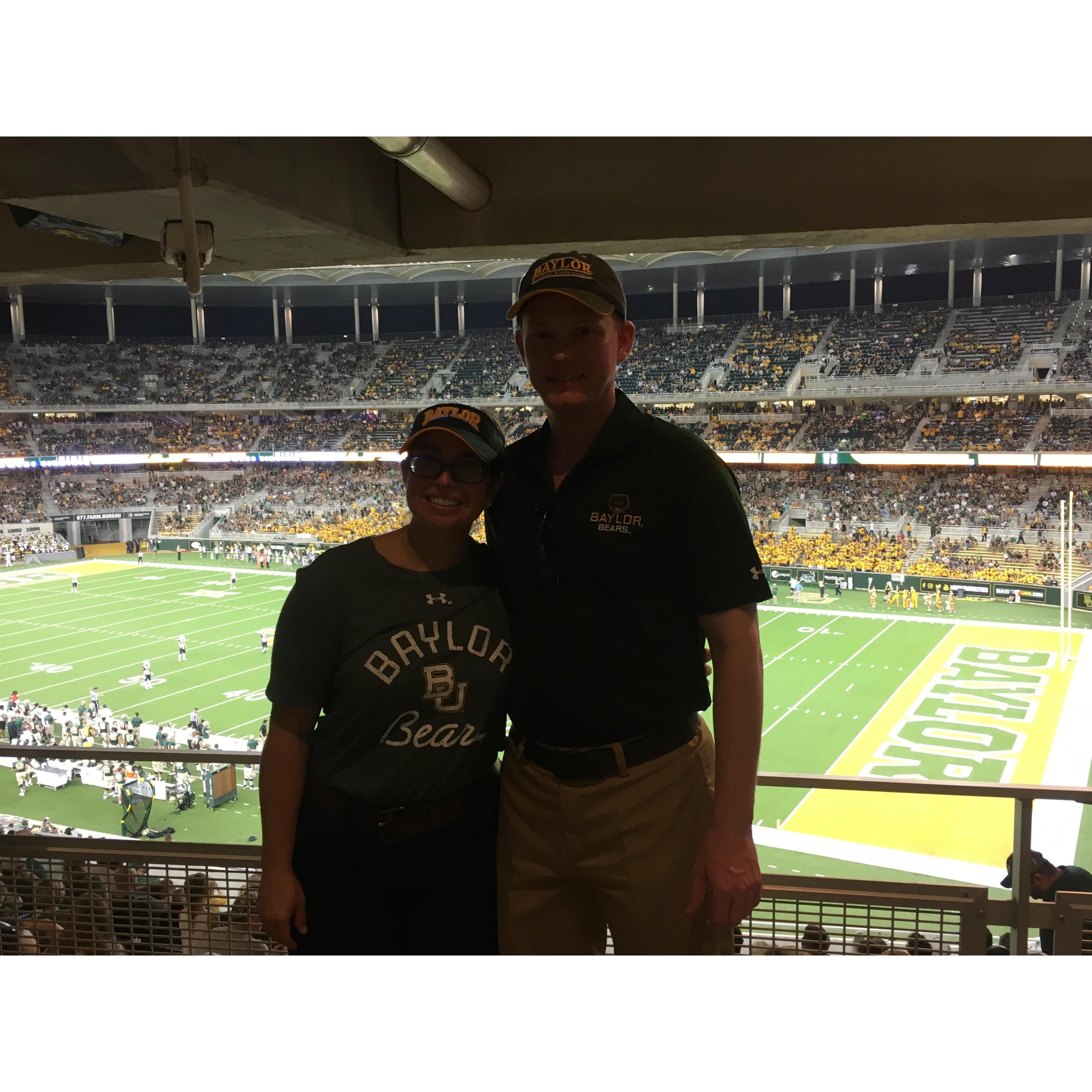 At Baylor Homecoming