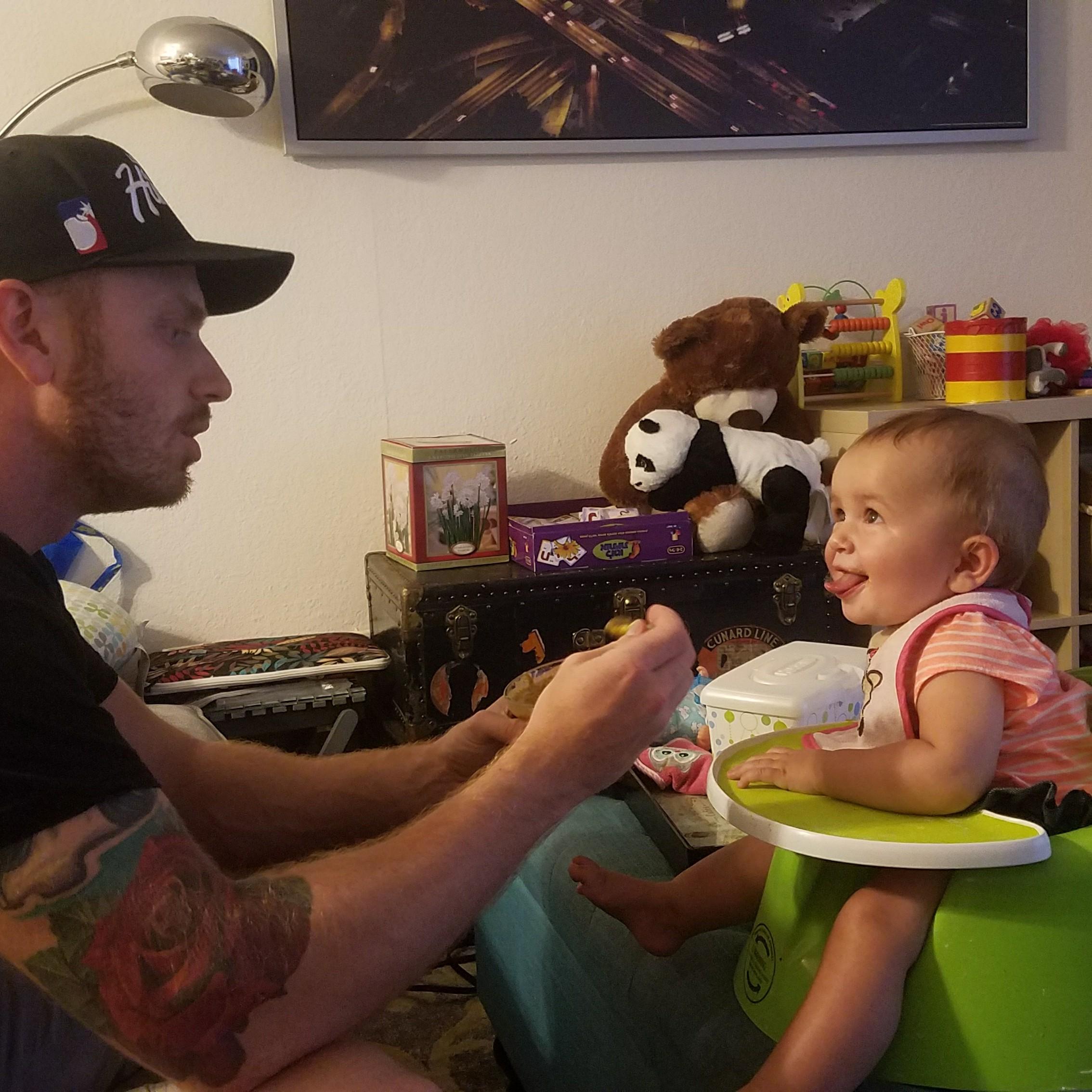 Maya with Uncle Jacob