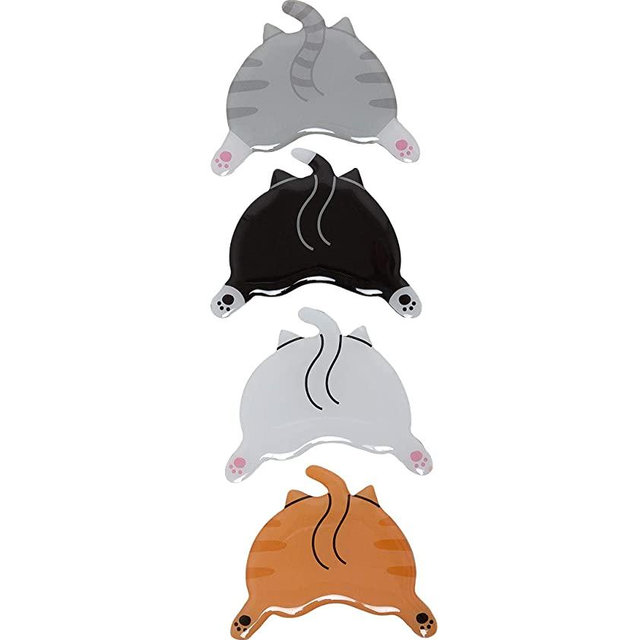 Pearhead Cat Bum Kitchen Magnets, Pet Themed Refrigerator Magnets, Cat Décor