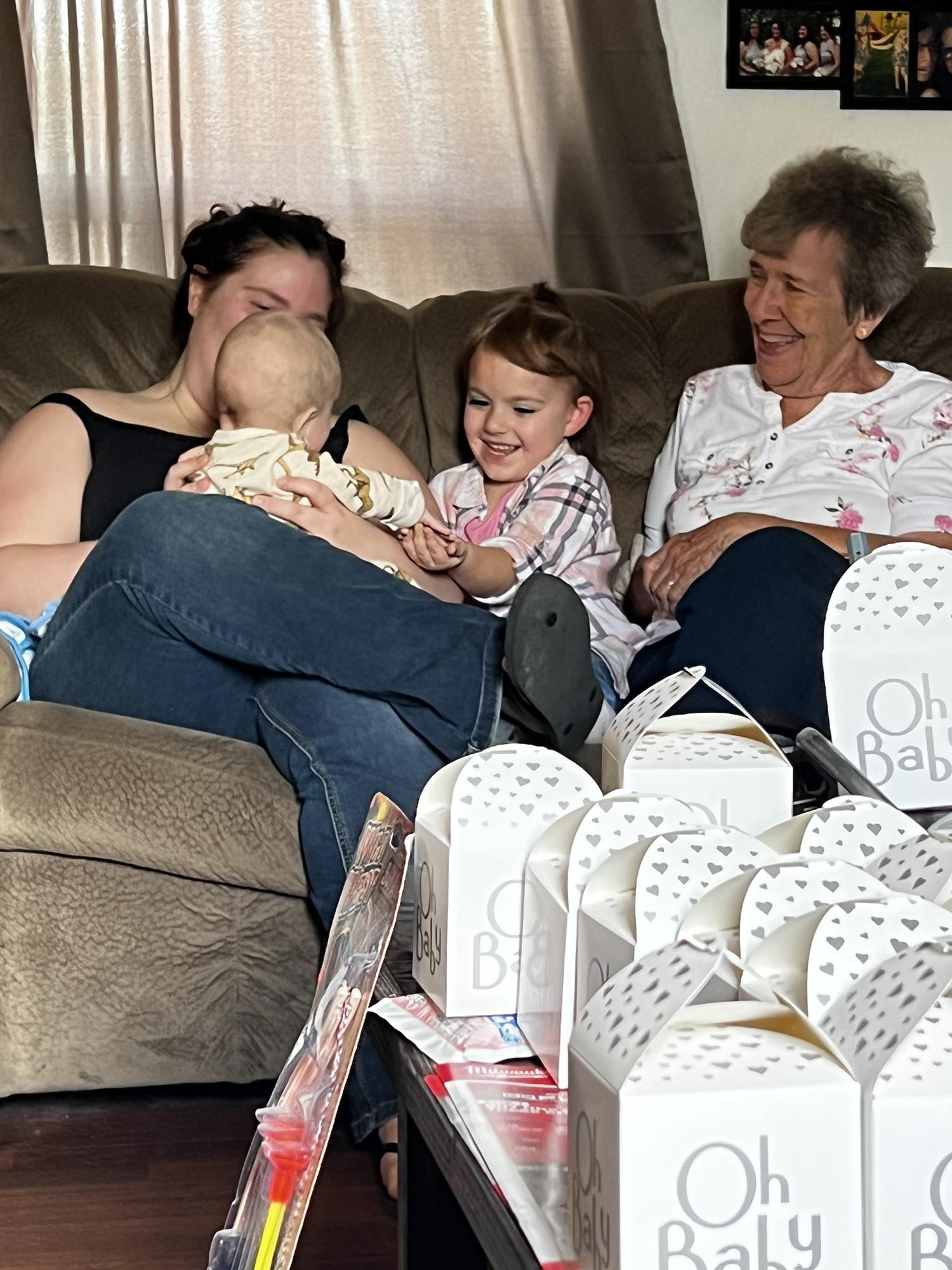 Addie playing with Corbin!