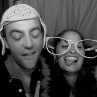 Taking a pic in the photo booth at the Allen-Lubin wedding in 2017.