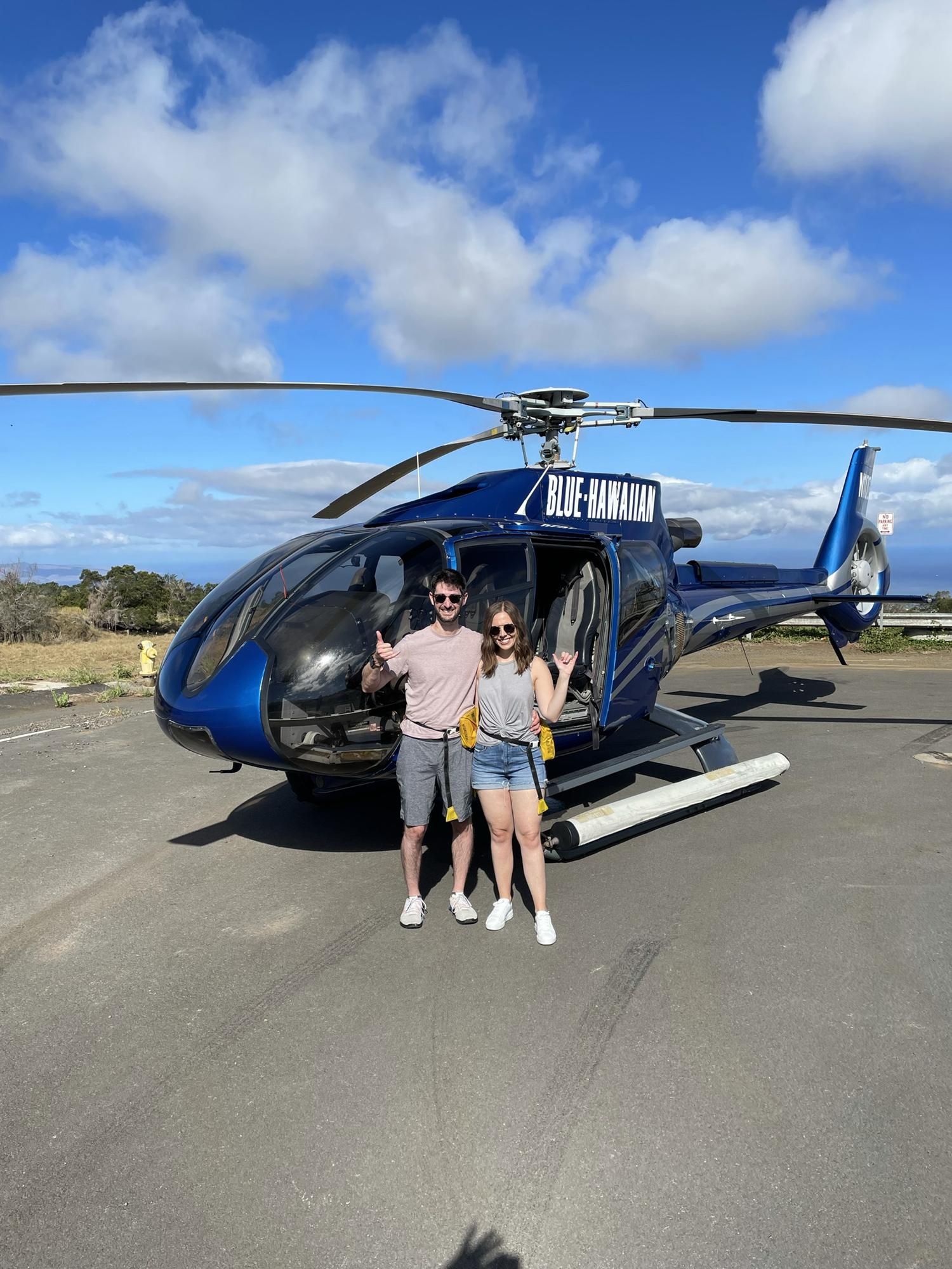 That time our helicopter made an emergency landing in Maui, HI.