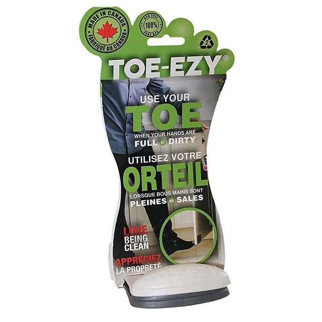TOE-EZY Hands Free Foot Drawer Pull Opener Tool for Kitchen Organization , Bathroom, Home Organization and Storage; Touchless Cabinet Drawer Opener Pack of 2